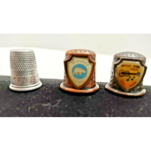 Vintage Metal Thimbles Lot of 5 See photos and details - Picture 3 of 11